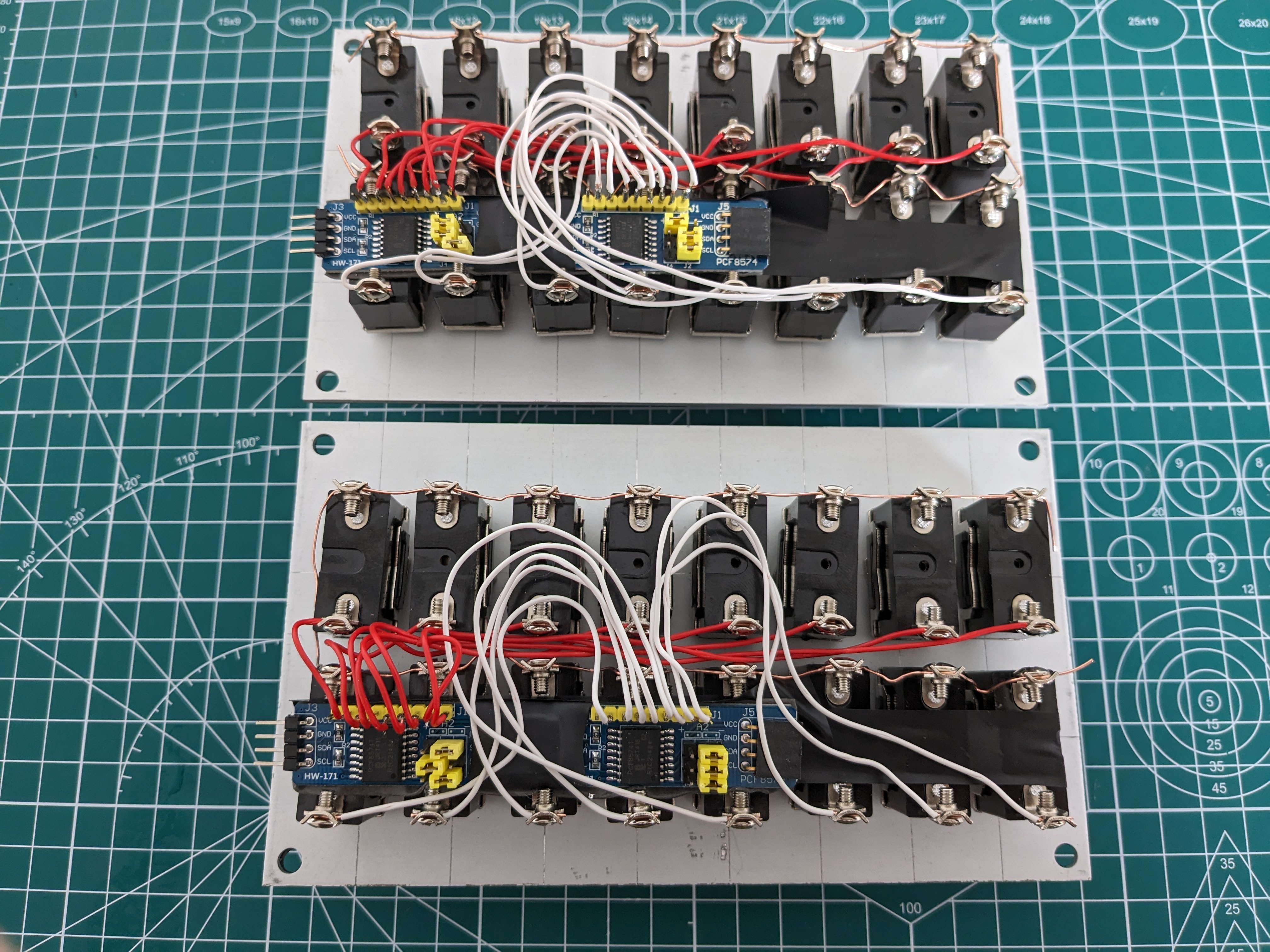 Low-cost flight rig, switch panel